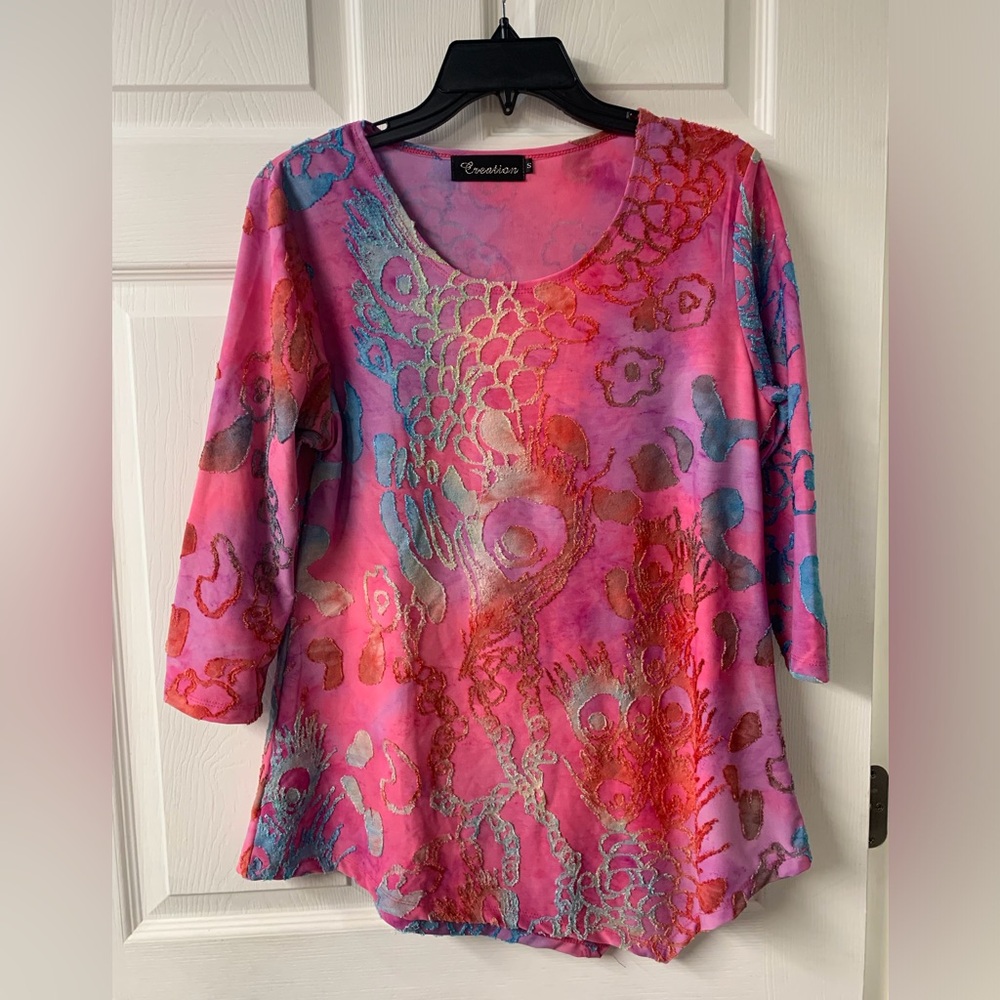 Creation textured top sz S